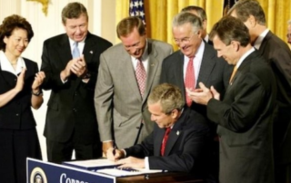 SOX Sarbanes-Oxley Act signed into law by President George H.W. Bush