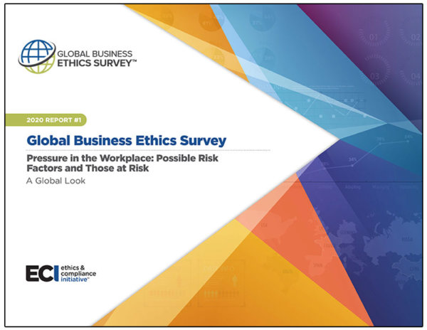 Businesses Facing Ethical Issues 2020 2020 Global Business Ethics Survey Report: Pressure in the Workplace